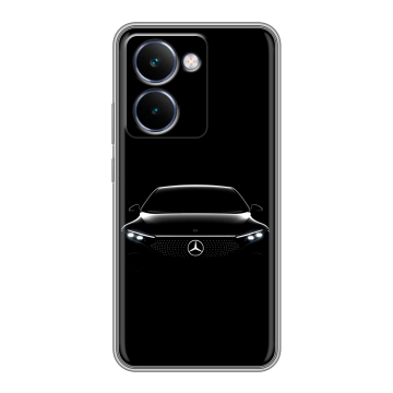 Силиконовый чехол на Realme P3 Ultra с принтом Mercedes Мерседес