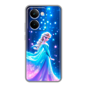 Силиконовый чехол на Realme P3 Ultra с принтом Холодное сердце Frozen