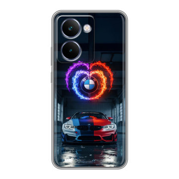 Силиконовый чехол на Realme P3 Ultra с принтом BMW БМВ