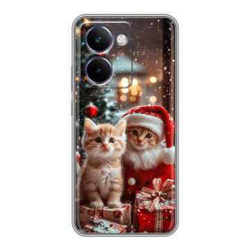 Силиконовый чехол на Realme P3 Ultra с принтом Новый год
