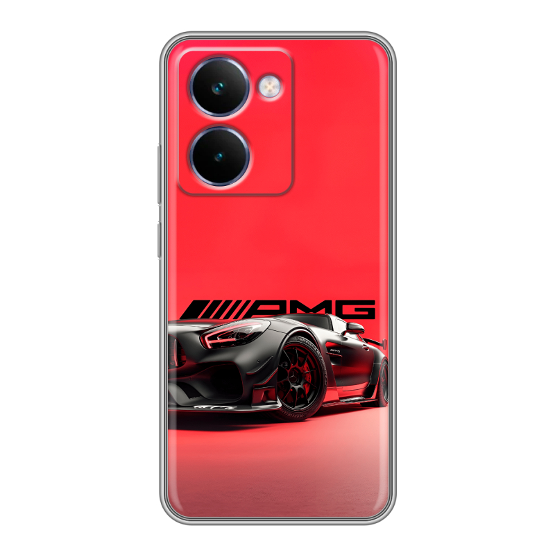 Силиконовый чехол на Realme P3 Ultra с принтом Мерседес Mercedes AMG Силиконовый чехол на Realme P3 Ultra с принтом Мерседес Mercedes AMG