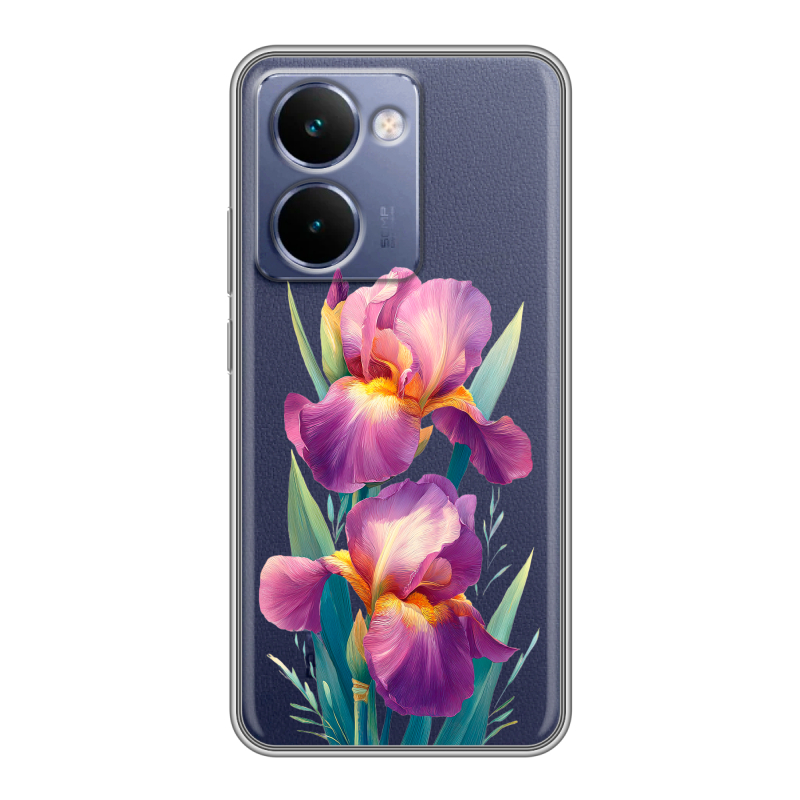 Силиконовый чехол на Realme P3 Ultra с принтом Цветы орхидеи Силиконовый чехол на Realme P3 Ultra с принтом Цветы орхидеи