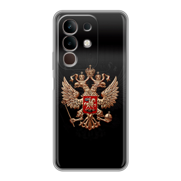 Силиконовый чехол на Vivo Y29 с принтом Герб России Силиконовый чехол на Vivo Y29 с принтом Герб России