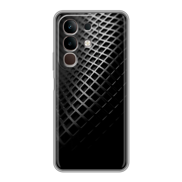 Силиконовый чехол на Vivo Y29, IQOO Z10X 5G с принтом Текстура металла