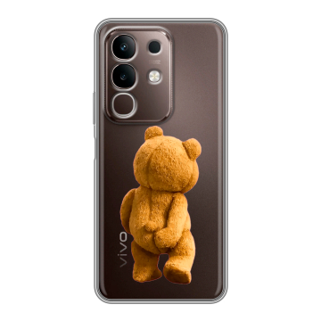 Силиконовый чехол на Vivo Y29, IQOO Z10X 5G с принтом Медведь