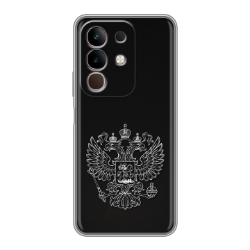 Силиконовый чехол на Vivo Y29, IQOO Z10X 5G с принтом Герб России Силиконовый чехол на Vivo Y29, IQOO Z10X 5G с принтом Герб России