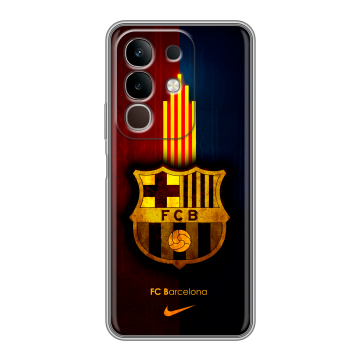 Силиконовый чехол на Vivo Y29, IQOO Z10X 5G с принтом Барселона Barcelona