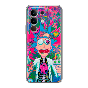 Силиконовый чехол на Vivo Y29, IQOO Z10X 5G с принтом Рик и Морти Rick Morty