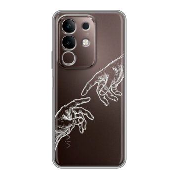 Силиконовый чехол на Vivo Y29, IQOO Z10X 5G с принтом Сотворение мира Силиконовый чехол на Vivo Y29, IQOO Z10X 5G с принтом Сотворение мира