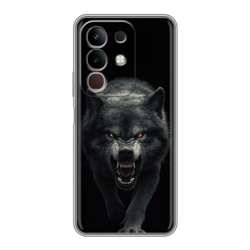 Силиконовый чехол на Vivo Y29, IQOO Z10X 5G с принтом Волк