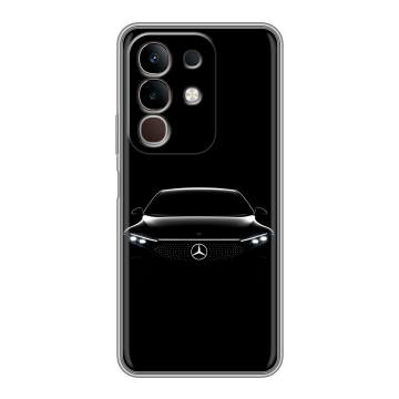 Силиконовый чехол на Vivo Y29, IQOO Z10X 5G с принтом Mercedes Мерседес