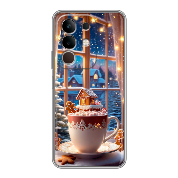 Силиконовый чехол на Vivo Y29, IQOO Z10X 5G с принтом Новый год Силиконовый чехол на Vivo Y29, IQOO Z10X 5G с принтом Новый год