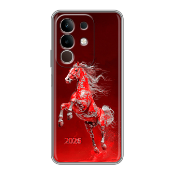 Силиконовый чехол на Vivo Y29, IQOO Z10X 5G с принтом Новый год Силиконовый чехол на Vivo Y29, IQOO Z10X 5G с принтом Новый год