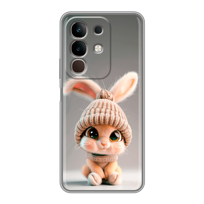Силиконовый чехол на Vivo Y29, IQOO Z10X 5G с принтом Кролик Силиконовый чехол на Vivo Y29, IQOO Z10X 5G с принтом Кролик