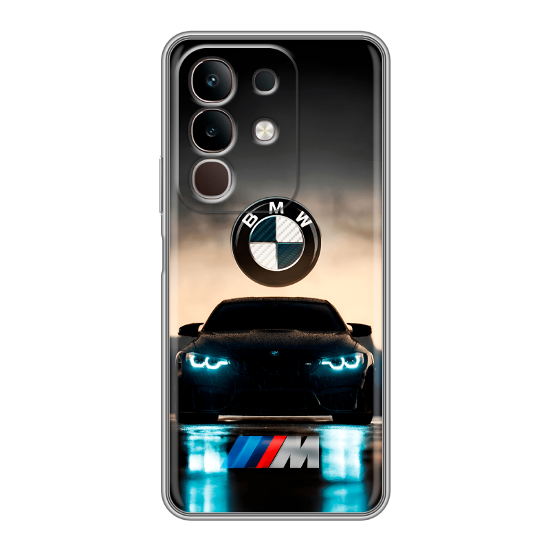 Силиконовый чехол на Vivo Y29, IQOO Z10X 5G с принтом БМВ BMW Силиконовый чехол на Vivo Y29, IQOO Z10X 5G с принтом БМВ BMW
