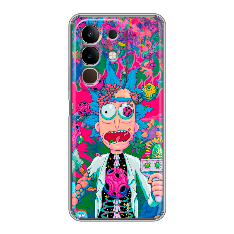 Силиконовый чехол на Vivo Y29, IQOO Z10X 5G с принтом Рик и Морти Rick Morty Силиконовый чехол на Vivo Y29, IQOO Z10X 5G с принтом Рик и Морти Rick Morty