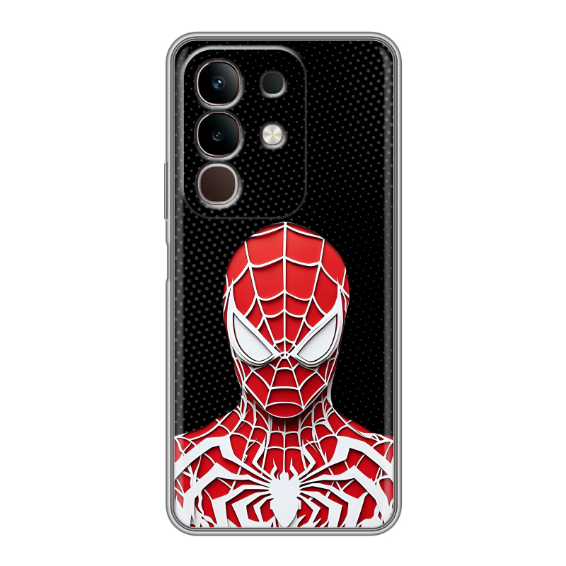 Силиконовый чехол на Vivo Y29, IQOO Z10X 5G с принтом человек паук spiderman Силиконовый чехол на Vivo Y29, IQOO Z10X 5G с принтом человек паук spiderman