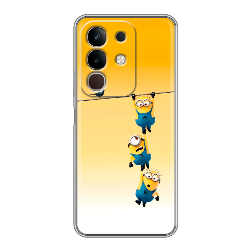 Силиконовый чехол на Vivo Y29, IQOO Z10X 5G с принтом Миньоны Силиконовый чехол на Vivo Y29, IQOO Z10X 5G с принтом Миньоны