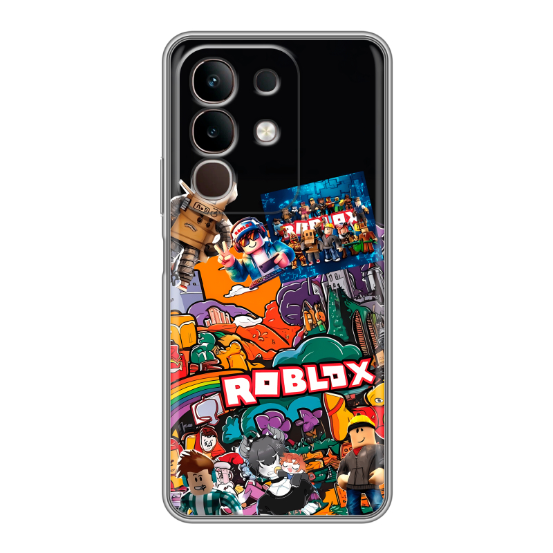 Силиконовый чехол на Vivo Y29, IQOO Z10X 5G с принтом Roblox Роблокс Силиконовый чехол на Vivo Y29, IQOO Z10X 5G с принтом Roblox Роблокс