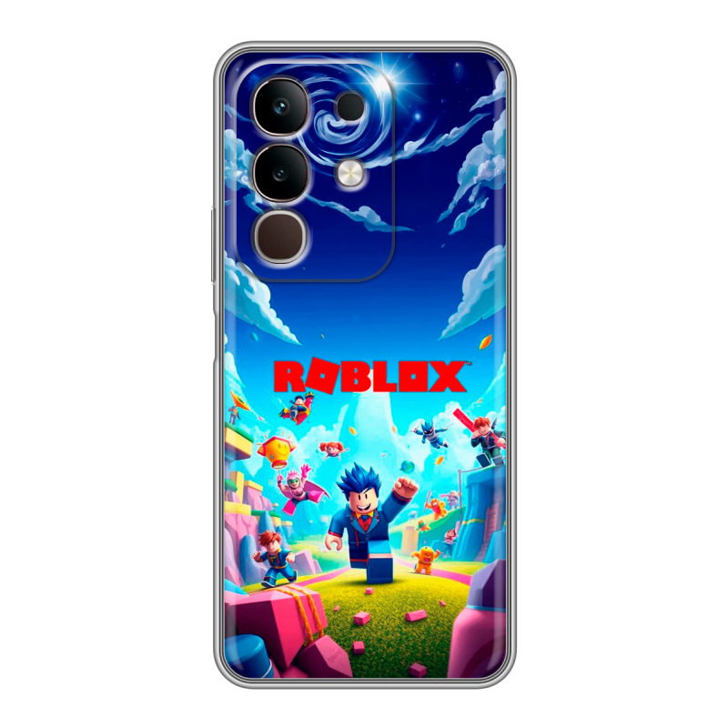 Силиконовый чехол на Vivo Y29, IQOO Z10X 5G с принтом Roblox Роблокс Силиконовый чехол на Vivo Y29, IQOO Z10X 5G с принтом Roblox Роблокс