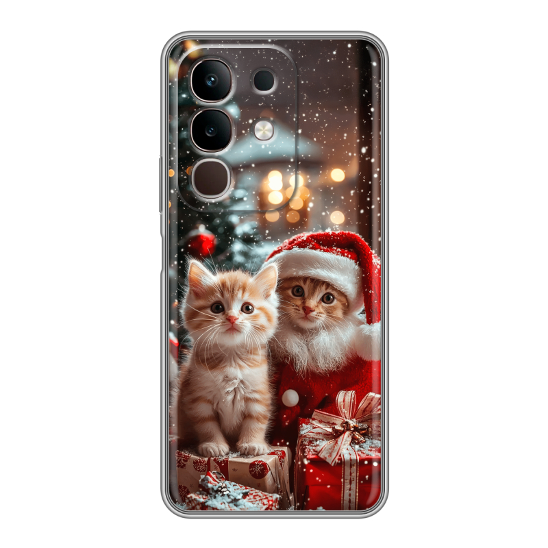 Силиконовый чехол на Vivo Y29 с принтом Новый год Силиконовый чехол на Vivo Y29 с принтом Новый год
