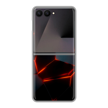 Пластиковый чехол на Samsung Galaxy Z Flip 7 с принтом Яркие абстракции Пластиковый чехол на Samsung Galaxy Z Flip 7 с принтом Яркие абстракции