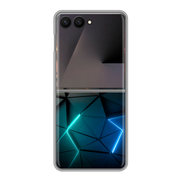 Пластиковый чехол на Samsung Galaxy Z Flip 7 с принтом Абстракция неон Пластиковый чехол на Samsung Galaxy Z Flip 7 с принтом Абстракция неон