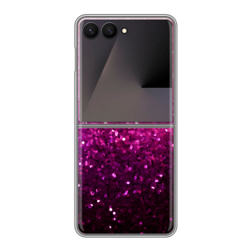 Пластиковый чехол на Samsung Galaxy Z Flip 7 с принтом Блестки Пластиковый чехол на Samsung Galaxy Z Flip 7 с принтом Блестки