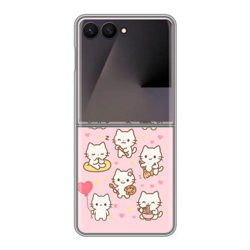 Пластиковый чехол на Samsung Galaxy Z Flip 7 с принтом Hello Kitty Хелоу Кити Пластиковый чехол на Samsung Galaxy Z Flip 7 с принтом Hello Kitty Хелоу Кити