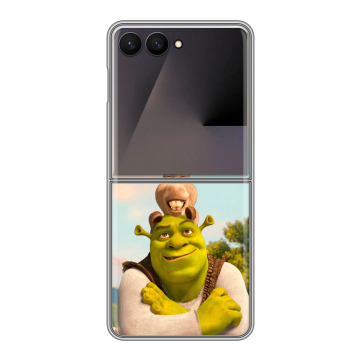 Пластиковый чехол на Samsung Galaxy Z Flip 7 с принтом Шрек Shrek Пластиковый чехол на Samsung Galaxy Z Flip 7 с принтом Шрек Shrek