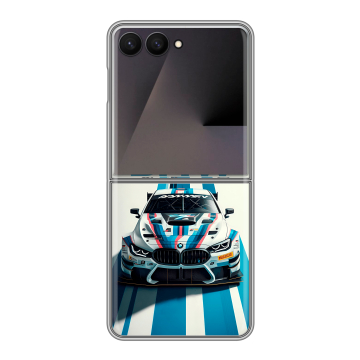 Пластиковый чехол на Samsung Galaxy Z Flip 7 с принтом БМВ BMW Пластиковый чехол на Samsung Galaxy Z Flip 7 с принтом БМВ BMW