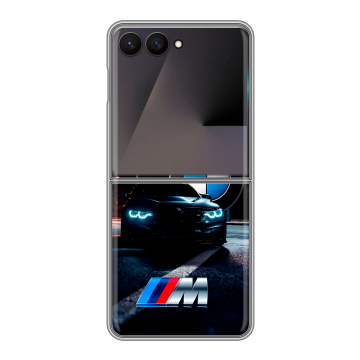 Пластиковый чехол на Samsung Galaxy Z Flip 7 с принтом БМВ BMW Пластиковый чехол на Samsung Galaxy Z Flip 7 с принтом БМВ BMW