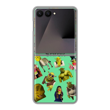 Пластиковый чехол на Samsung Galaxy Z Flip 7 с принтом Шрек Shrek Пластиковый чехол на Samsung Galaxy Z Flip 7 с принтом Шрек Shrek