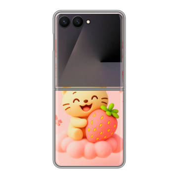 Пластиковый чехол на Samsung Galaxy Z Flip 7 с принтом для девочек