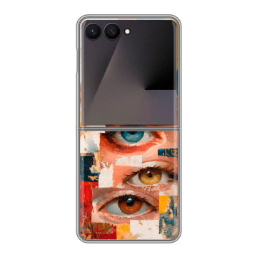 Пластиковый чехол на Samsung Galaxy Z Flip 7 с принтом Модный принт Пластиковый чехол на Samsung Galaxy Z Flip 7 с принтом Модный принт