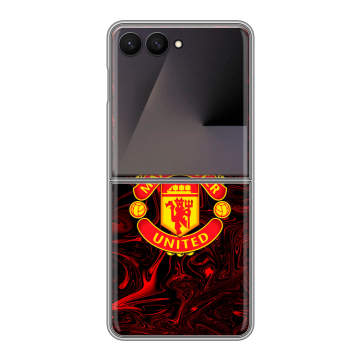 Пластиковый чехол на Samsung Galaxy Z Flip 7 с принтом Manchester United Пластиковый чехол на Samsung Galaxy Z Flip 7 с принтом Manchester United