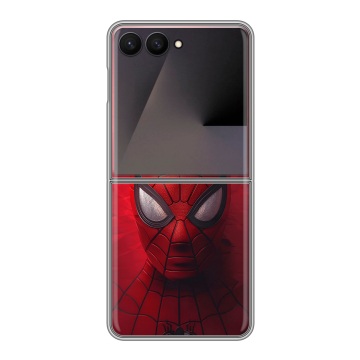 Пластиковый чехол на Samsung Galaxy Z Flip 7 с принтом Spiderman Человек паук