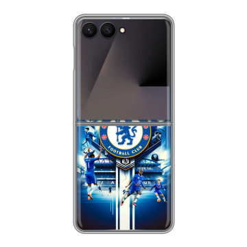 Пластиковый чехол на Samsung Galaxy Z Flip 7 с принтом Chelsea Челси Пластиковый чехол на Samsung Galaxy Z Flip 7 с принтом Chelsea Челси