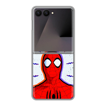 Пластиковый чехол на Samsung Galaxy Z Flip 7 с принтом Spiderman Человек паук Пластиковый чехол на Samsung Galaxy Z Flip 7 с принтом Spiderman Человек паук