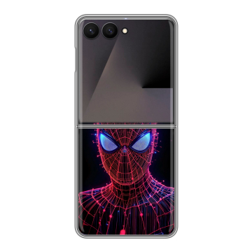 Пластиковый чехол на Samsung Galaxy Z Flip 7 с принтом Spiderman Человек паук Пластиковый чехол на Samsung Galaxy Z Flip 7 с принтом Spiderman Человек паук