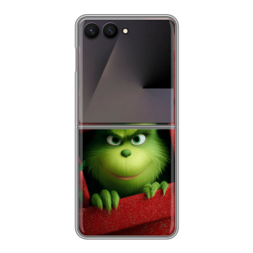 Пластиковый чехол на Samsung Galaxy Z Flip 7 с принтом Новый год Пластиковый чехол на Samsung Galaxy Z Flip 7 с принтом Новый год