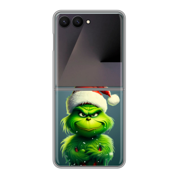 Пластиковый чехол на Samsung Galaxy Z Flip 7 с принтом Новый год Пластиковый чехол на Samsung Galaxy Z Flip 7 с принтом Новый год