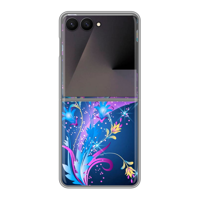 Пластиковый чехол на Samsung Galaxy Z Flip 7 с принтом Бабочки Пластиковый чехол на Samsung Galaxy Z Flip 7 с принтом Бабочки