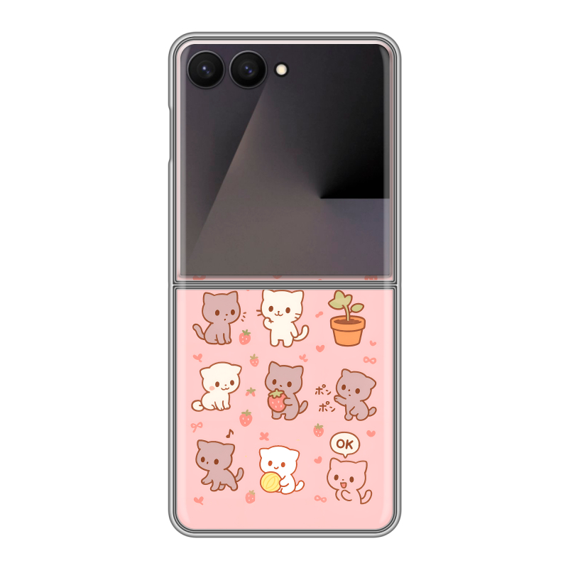 Пластиковый чехол на Samsung Galaxy Z Flip 7 с принтом Hello Kitty Хелоу Кити Пластиковый чехол на Samsung Galaxy Z Flip 7 с принтом Hello Kitty Хелоу Кити