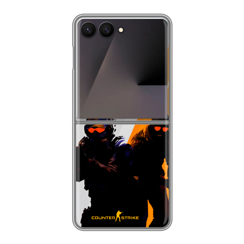 Пластиковый чехол на Samsung Galaxy Z Flip 7 с принтом Контер страйк Counter strike Пластиковый чехол на Samsung Galaxy Z Flip 7 с принтом Контер страйк Counter strike