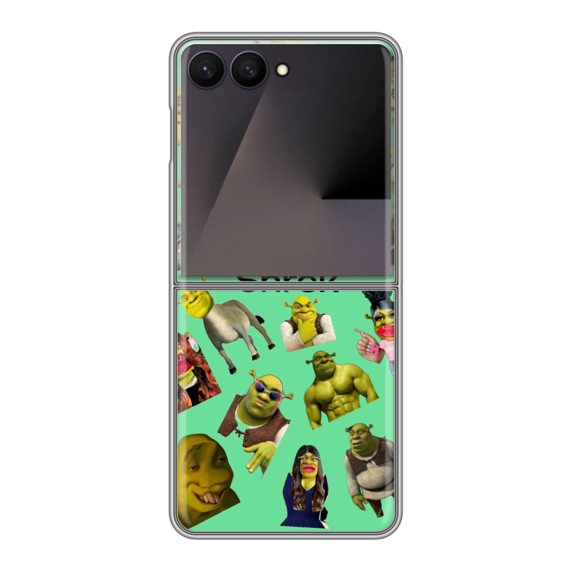 Пластиковый чехол на Samsung Galaxy Z Flip 7 с принтом Шрек Shrek Пластиковый чехол на Samsung Galaxy Z Flip 7 с принтом Шрек Shrek