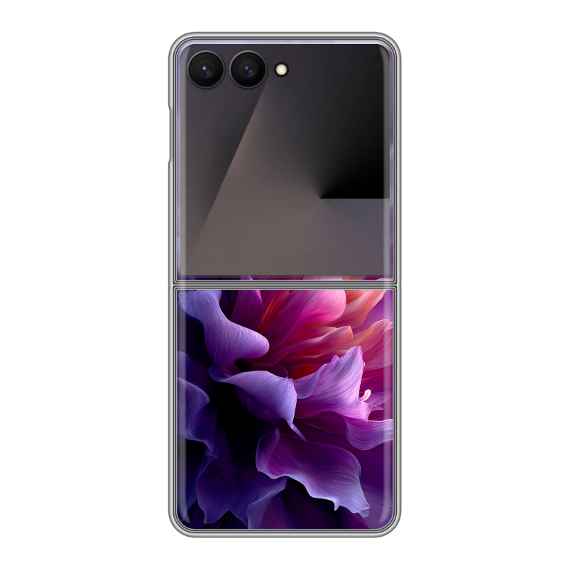 Пластиковый чехол на Samsung Galaxy Z Flip 7 с принтом женский цветы Пластиковый чехол на Samsung Galaxy Z Flip 7 с принтом женский цветы