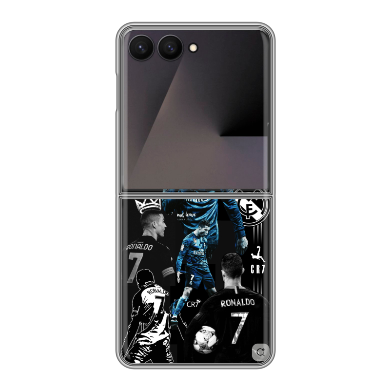 Пластиковый чехол на Samsung Galaxy Z Flip 7 с принтом Реал Роналдо Пластиковый чехол на Samsung Galaxy Z Flip 7 с принтом Реал Роналдо