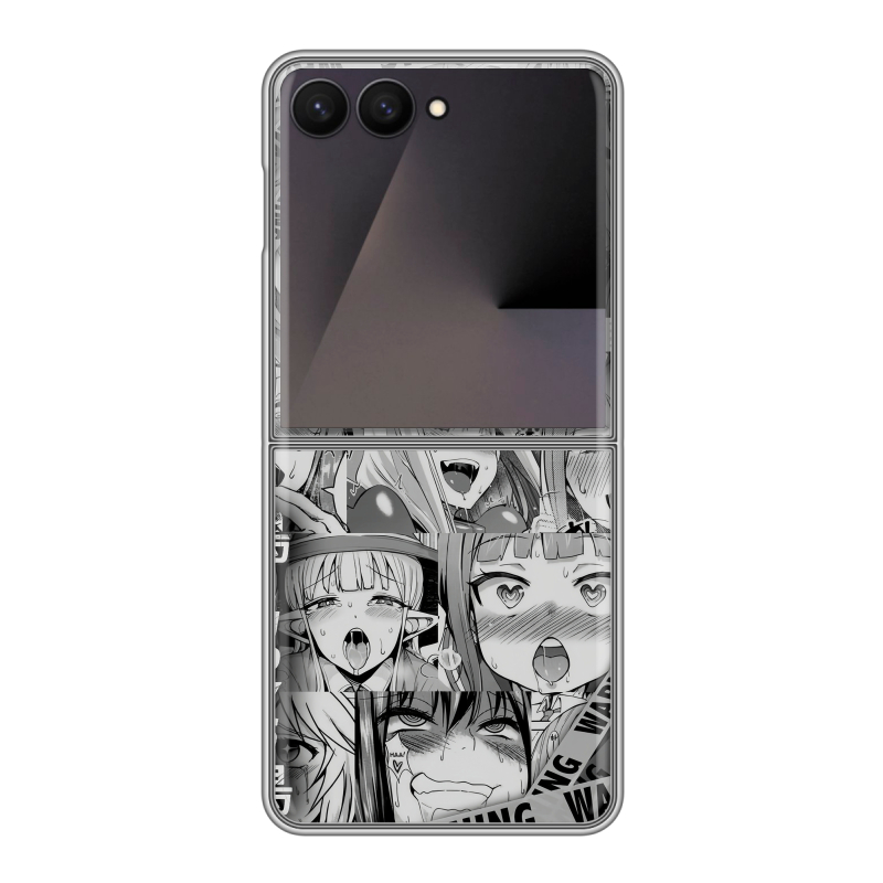 Пластиковый чехол на Samsung Galaxy Z Flip 7 с принтом Ahegao Ахегао Аниме Пластиковый чехол на Samsung Galaxy Z Flip 7 с принтом Ahegao Ахегао Аниме