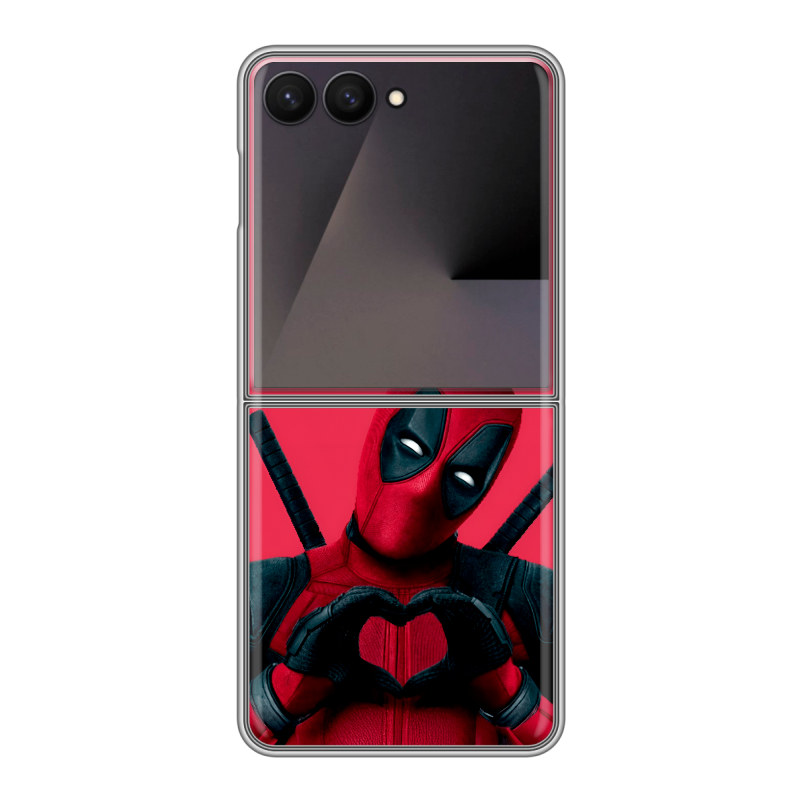 Пластиковый чехол на Samsung Galaxy Z Flip 7 с принтом Дедпул Deadpool Пластиковый чехол на Samsung Galaxy Z Flip 7 с принтом Дедпул Deadpool